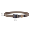 Nylon Canvas Belt for Women Men Pants Jeans 1.5inch Plastic Buckle Metal Free Elastic Belt Military Tactical Waist Belt-Black