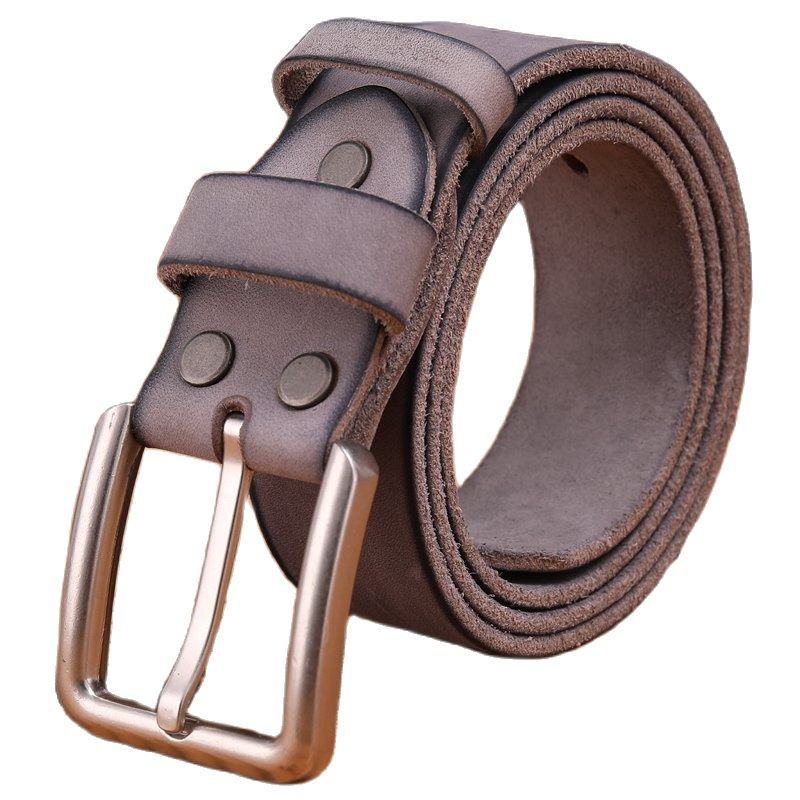 Belts Men High Quality Full Grain 100% Real Genuine Leather Natural Soft Strap Camel Girdle Brown Wide Luxury Cowboy 130 Cm