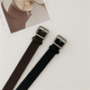 Korean Fashion Wild Belt Chic Students Casual Retro Simple Square Buckle Belt Trouser Belt Men And Women