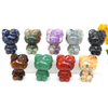 1.4" Cute Cartoon KT Cat Statue Natural Healing Crystal Stone Carved Movie Fantasy Crafts Home Decor Christmas Children Gifts