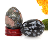 Egg Shape Stone Natural Healing Crystal Amethyst Quartz Opalite Massage Gemstone Reiki Crafts Home Decoration Gifts 30x40mm