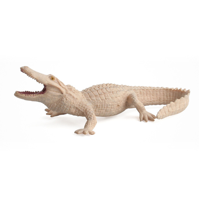 Simulated Wild Animal Model, Soft Rubber Crocodile Realistic Prop Toy, Soft Rubber Static Model Ornament