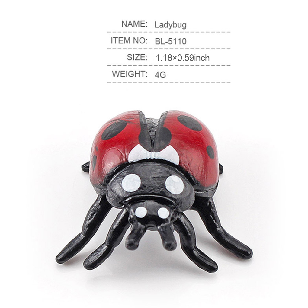 Pack of 12 Insect Bugs Figures Educational Animal Figurines Children Interactive Toys Set Accessory School Classroom