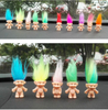 5pcs/lot Colorful Hair Troll Doll Family Members Daddy Mummy Baby Boy Girl Leprocauns Dam Trolls Toy Gifts Happy Love Family