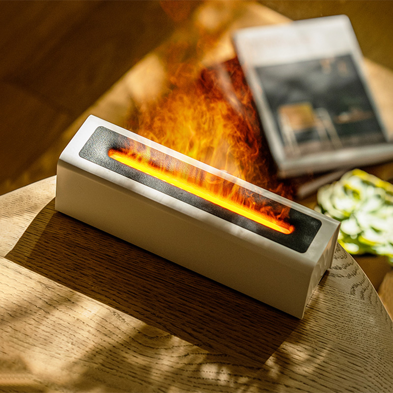 Customized Room Direct Sale Air Essential Oil Ultrasonic Fire Flame Aroma Diffuser Humidifier