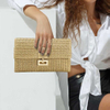 Straw Woven Clutch for Women Raffia Crochet Beach Rattan Causal Female Party Wedding Evening Bag New Summer Luxury Purse Handbag