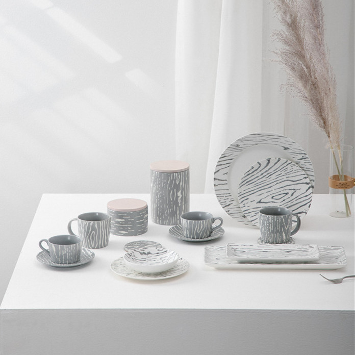 Wholesale Modern Design European Style Home Decoration Tableware Dining Plate Sets Porcelain Dinner Dinnerware Set