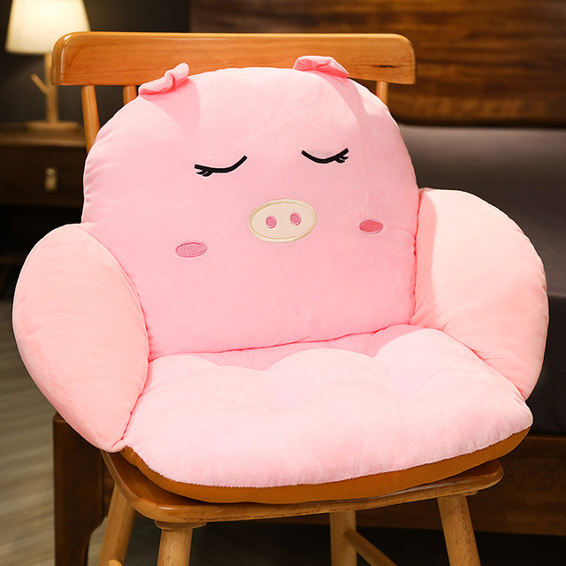 Cartoon Seat Cushion Backrest Cushion Floor Lazy Sofa Household Plush Tatami Waist Cushions Home Decor for Office Bedroom