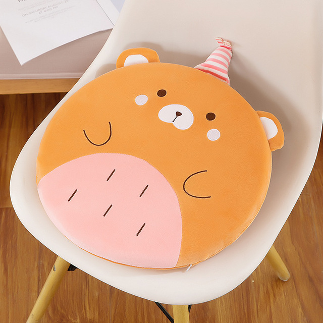 Plush Cushions Office Chairs Sofas Floating Windows Cushions Tatami Mats New Indoor Cartoon Animal Memory Cotton Cushions