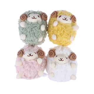 1Pc Backpack Decor Sheep Plush Pendant Cute Mini Sheep Plush Pendant Soft Lamb Doll Ornament Keychain For Car Decoration