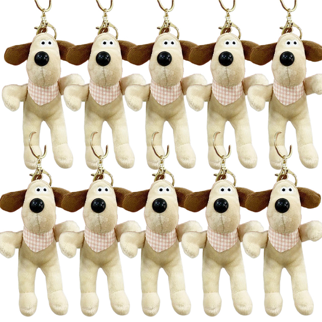 Cartoon Plush Key Pendant Cute Dog Plush Pendant Plush Toy Keychain Girl Gift Cartoon Doll Doll Grab Machine Doll Key Pendant