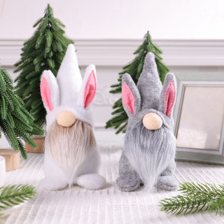 New Easter Rabbit Ears Dwarf Doll Cute Rabbit Elf Doll Ornament