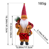 Standing Santa Claus Doll Ornament Christmas Cute Hug Gift Doll Window Decoration Supplies