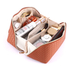New Plaid Cosmetic Bag PU Pillow Makeup Pouch Women’s Large-Capacity Luxury Wash Bag Multifunctional Travel Toiletry Kit Handbag