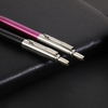 Promotion Rod Aluminum Stylus 2 In1 Metal Ballpoint Pen With Rose Gold Press Customized Printed Stylo Logo For Mobile Phone