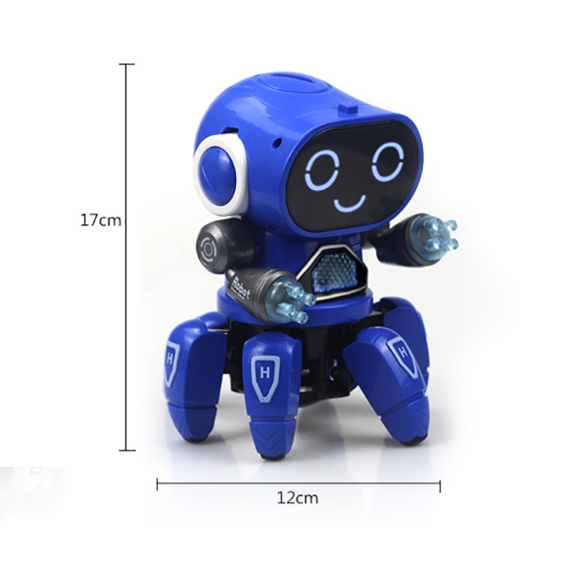 Dancing Electric Claw Fish New Products 6 Robot Light Music Child Boy Hot Toys