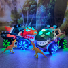 Dinosaur Car Electric Dancing Deformation Rotating Universal Boy Toy Child Kid Girl Car Christmas Birthday Gift