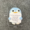 Positive Energy Penguin Mini Handmade Plush Wool Knitting Doll With Card Funny Christams Gift Home Room Decoration Souvenirs