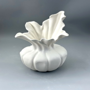 European Style Plain Fired White Ceramic Vase with Frosted Texture, Hydroponic Dried Flowers, Home Decoration Ornaments, Gifts, Handicrafts