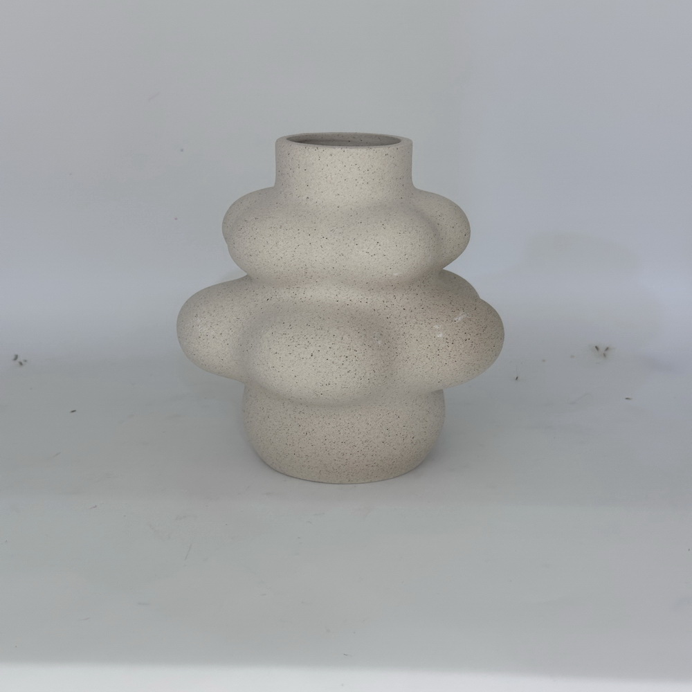 Nordic Modern Ceramic Vase Simple Design Face Ornament for Home Decor Office Or Dining Table Age-Appropriate Flower Container