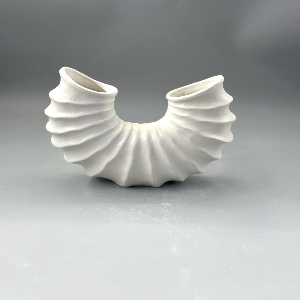 Nordic pleated paper bag ceramic decoration dried flowers flower vase living room flower arrangement ornament flower utensil