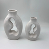 Creative Twisted Line Shape Home Decorative Matte Flower Ceramic Vase ﻿
