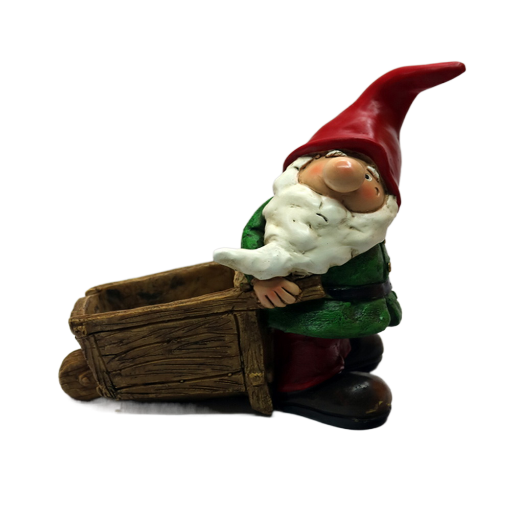 Dwarf Resin Craft Cartoon Characters Independent Station Small Squat Toilet Ornaments for Garden Or Holiday Gifts