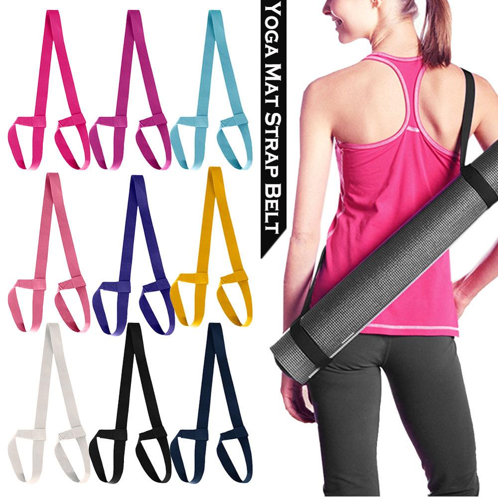 High Quality Yoga Mat Strap Belt Adjustable Sports Sling Shoulder Carry Belt Exercise Stretch Fitness Elastic Yoga Belt