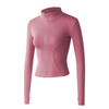 Autumn Sport Jacket Women Long Sleeve With Thumb Hole Yoga Shirt Zipper Design Fitness Sports Top Coat Workout Running Gym Wear