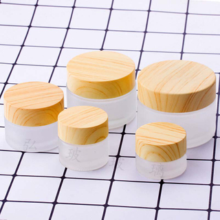  5g-100g Mini Glass Empty Jar Pots Cosmetic Makeup Inner Lid Face Cream Lip Balm Container My Refillable Bottles