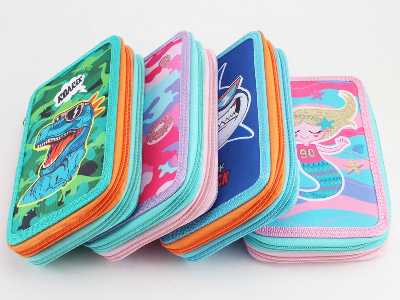 Cartoon Student Large Capacity 3d Pencil Bag Student School Supplies Wholesale