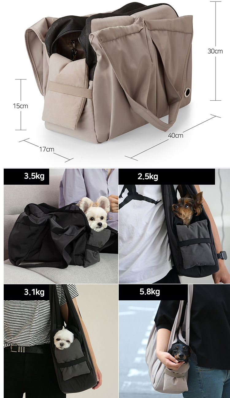 Single Shoulder Dog Bag Cat Pet Carrier Pet Sling Carrier For Puppy