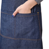 Cotton Hot Antifouling Aprons Unisex Uniform Denim Cowboy Simple Chef Cooking Aprons for Women Kitchen Apron