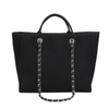 Women Totes Fashion Canvas Large Capacity Handbag Casual Chains Shoulder Bags Ladies Big Messenger Bag Shopping Bag