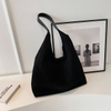 Women Suede Shoulder Bag Simple Tote Handbag Large Capacity Trendy Work Hobo Closure Vintage Hobo Bag Outdoor Travel Bag