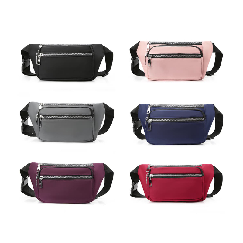 2024 Oxford Cloth Waist Bag Zipper Chest Bag Sport Travel Girl Belly Pocket Hip Bum Bag Fashion Phone Fanny Pack for Women