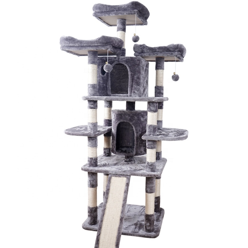 Wholesale Multi Level Cat Tree House & Scratching Post Heavy Duty With Sisal Rope Cat Tower Column Climbing Tree