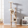 Wholesale Big Luxury Solid Wood Sisal Rope Style Cat House Pet Furniture Cat Trees Modern Wooden Cat Tree Tower