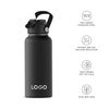 High Quality Flask 304 Stainless Steel Vacuum Insulated Water Bottle Flask Thermos With 2 Lids