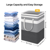 Large Capacity Waterproof Collapsible Fabric Laundry Bag Dirty Clothes Hamper Folding Laundry Basket With Handle