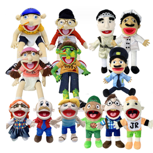 Funny Human Soft Stuffed Plush Toy Educational Plush Toys Hand Puppet Jeffy Puppet Push