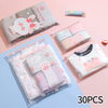 10pcs/Set Portable Storage Organizer Bag For Underwear Clothes Shoe Waterproof Transparent Cartoon Ziplock Storage Bag