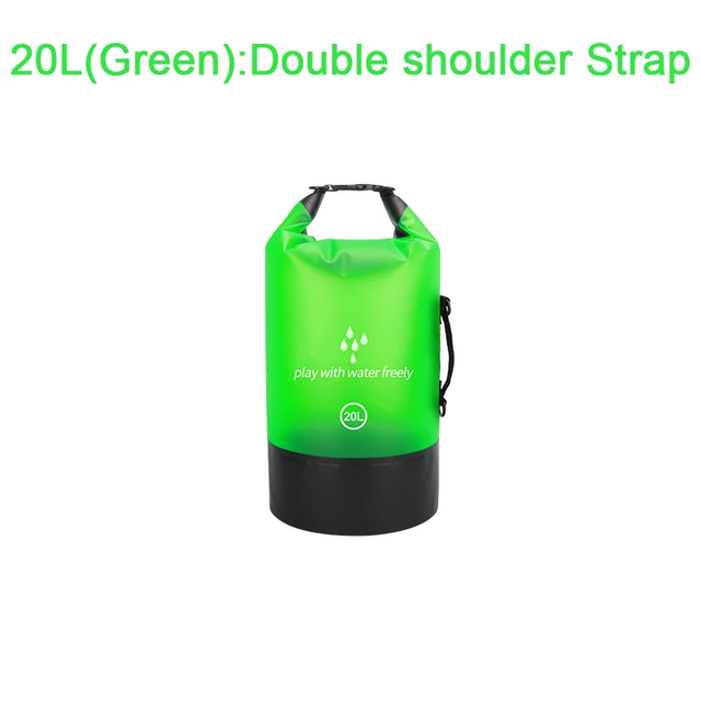 PVC Waterproof Dry Bag 2L/5L/10L/20L Outdoor Diving Foldable Man Women Beach Swimming Bag Rafting River Ocean Backpack