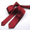 Mans Accessories Slim Skinny Tie for Men Jacquard Woven Solid Champagne Orange Red Purple Blue Ties Wedding Necktie Corbatas Par