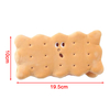 Cute Biscuit Shape Pencil Box Plush Cookies Pencil Bag Large-capacity Pencil Case Student Gift Stationery Box