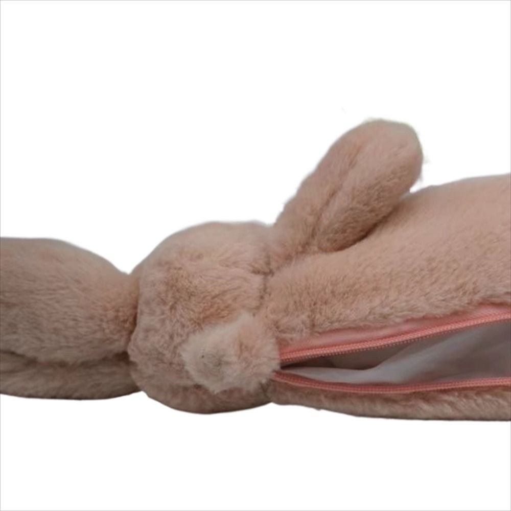 Plush Animal Plush Pencil Case Soft-touching Rabbit Shape Stationery Pouch Kawaii Cartoon Pencil Bag Pencil Box