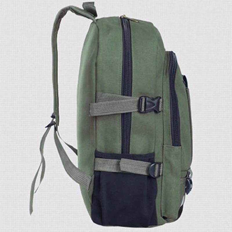 Travel Backpack Men Militari Mountaineering Bag Canvas Large Capacity Backpacks Outdoor Camping Computer