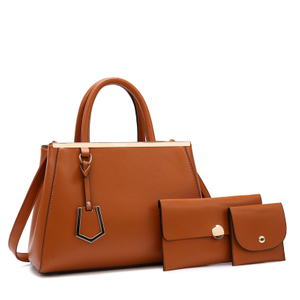 New Fashionable Women's Bag Letter Three Piece Set Handbag Popular Women's Shoulder Bag Simple Crossbody Large Bag