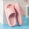 Hot Sale EVA Slide Non-slip Quick Drying Shower Sides Bathroom Sandals Pillow Slippers for Women