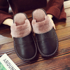 Cartoon Cute Bear Fur Slippers for Women Autumn Flat Bottom Sandal Indoor Home Fur Shoes